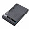 SSD Enclosure, Hard Drive Enclosure External Case Caddy - USB 3.0 SATA, 2.5 inch, for HDD, Solid State Drive SSD - Tool Free Super Fast Data Transfer - Black with LED Display - USB cable included