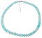 ELEDORO echter Türkis Opal Halskette Collier für Damen Silber 925 rhodiniert Karabiner 48cm plus 5cm lang