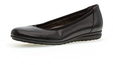 Gabor Damen Klassische Ballerinas | Frauen Flats | Moderate Mehrweite (G) | Ballerina-Schuhe | Ballett-Schuhe | Ballet-Flats | schwarz | 38 EU - 5 UK
