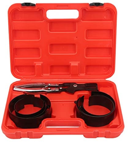 Focket 8PCS Piston Ring Compressor Set, Car Engine Piston Ring Compressor Tool with Ring Expander Pliers, Storage Case, Automotive Engine Piston Ring Compressor Pliers Set for Truck