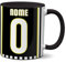 Fashion Graphic Tazza personalizzata in ceramica tifosi ultras squadra personalizza la tazza mug con nome e numero tifosi ultras squadra del cuore tifoso (Bianconero/nera)