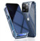 OMGZONE Privacy Case for iPhone 15 Pro Max Magnetic Cover,Screen Protector built-in Anti-peep Tempered Glass Full Cover with Camera Protector,360 Degree Metal Bumper Case for iPhone 15 Pro Max,Blue
