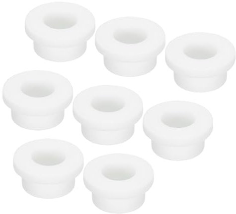 sourcing map 8Pcs T Type Rubber Grommet Mount Dia 23mm ID 13mm Seal Protection Flexible Hole Plugs for Cable Pipe White