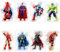 Ubephant Superhelden Poster, Superhelden Aquarell Kunst Poster, P-oster Anime 8 Stück SuperHero Wanddekorationen Anime Bilder Aquarell Kunst, 21x30cm