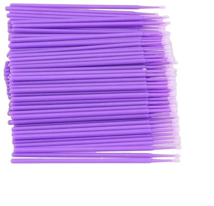 Paint Touch Up Tips, 100 Pcs Automotive Paintwork Car Detailing Repair For Scratches Stone Chips Touch Up Micro Brush(Purple)