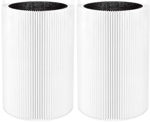 2 Pack Blue Pure 411 Filter Replacement Compatible with Blue Pure 411 Genuine, 411+, 411 Auto and MINI Air Purifiers, Package Include the 2 HEPA Filters and 2 Activated Carbon Filter