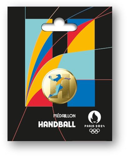 Monnaie de Paris- Médaille JO 2024 Olympique Handball, A2303319, Multicolore, Taille Unique
