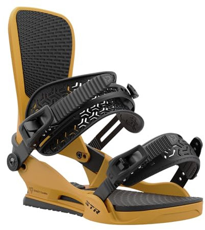 Union STR - Fijaciones para tabla de snowboard, talla L, EE. UU. para hombre 10.5-13, mostaza
