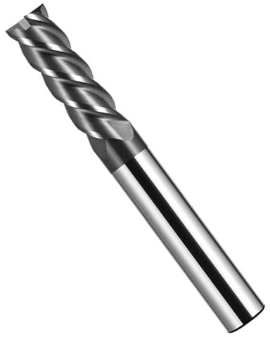 Fresa de extremo, fresa de carburo CNC de carburo sólido, herramientas de corte de fresa en espiral, para metal, madera, acrílico, plástico, 8 mm, 4 flautas