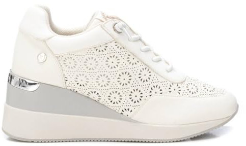 XTI - Zapatilla Mujer Blanco - Calzado Cómodo y Versátil - Moda Casual - Modelo 14377603 (Talla 36)