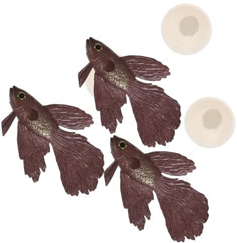 QWFVHJ Aquarium-Dekorationen, Aquarium-Höhle, 3 Stück Fische, künstliche bewegliche Fische, Aquarium, künstliche Fische, künstliche Fische, Simulation, Tierdekoration, Aquarium