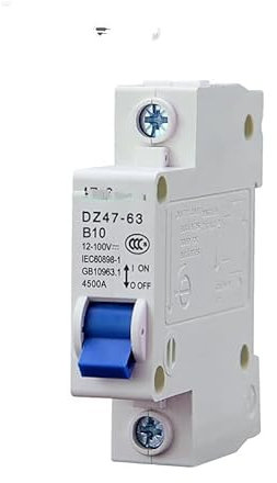 Ymnilian Disjoncteur Disjoncteur DC 24v 60v 72v 96v 1p 12v 100V Commutateur Défense Opération de déclenchement(63A)