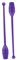 Happyyami Stock Für Rhythmische Gymnastik Turngeräte Für Kleinkinder Handspielzeug -turngeräte Für Zu Hause Gymnastik-partygeschenke Für Tanzrequisiten Plastik Violett