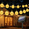 Guirnaldas Luces Exterior Solares, 11M 60LED Guirnalda Luces Solar, IP65 Impermeable, 8 Modos Cadena Luce Solar, Interior y Exterior Cadena Bombilla para Jardín, Patio, Fiesta, Navidad (Blanco Cálido)