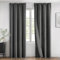 MIULEE Verdunklungsvorhänge mit Kräuselband Grau Vorhänge Blickdicht 2er Set 140x245 cm Modern Gardinen Abdunkelnde Vorhänge Wohnzimmer Schlafzimmer Fenster Gardine Verdunkelung Thermovorhang