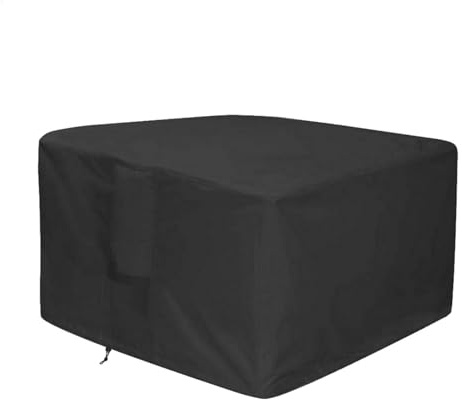 Housse carrée pour brasero de jardin - Imperméable - Housse de protection pour brasero carrée - Résistante aux UV - Housse de brasero carrée