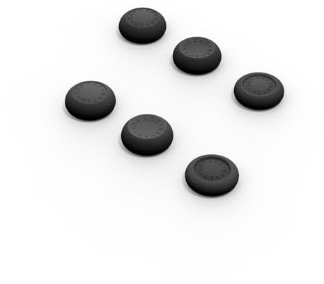 SAVAGE RAVEN by Skull & Co. Skin, CQC Thumb Grip Set Joystick Cap Analog Stick Cap for Nintendo Switch 2 Joy-con Controller - Black, 3 Pairs(6pcs)