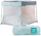 Tutti Bambini Baby Playpen - Foldable Playpen for Baby and Toddlers with Mesh Walls, Zip Door, Floor Mat & Travel Bag, 135 x 135 x 75 cm (Ocean Stone) - New 2025 Version