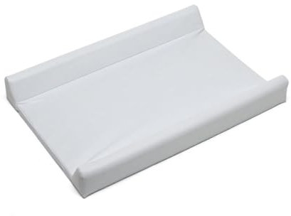PALLA PALLINA Materassino Fasciatoio Per Cassettiera Con Sponde AntiCaduta 80X9X48 Cm Materasso Fasciatoio Neonato 100% PVC Impermeabile Lavabile PRODOTTO IN ITALIA (BIANCO)