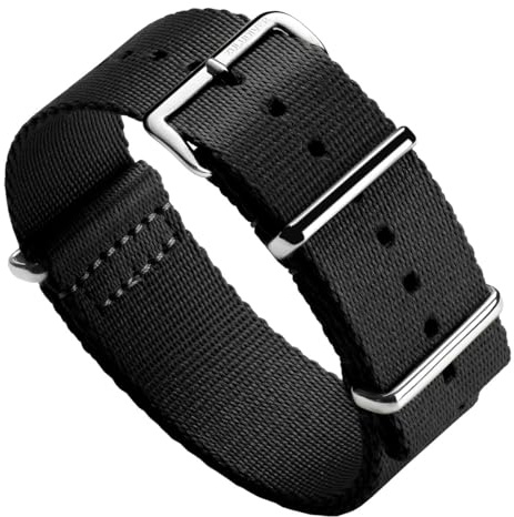 ZULUDIVER Apex Militär-Uhrenarmband, strapazierfähiges Polyester, wasserdicht und langlebig, weiches Komfortgewebe, Edelstahl-Hardware, mehrfarbig, 20 mm, 22 mm