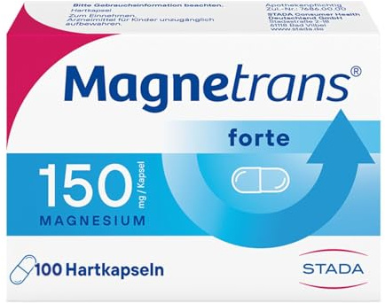 Magnetrans forte 150 mg - Magnesiumkapseln bei nachgewiesenem Magnesiummangel - 2 x 100 Hartkapseln, geschmacksneutral