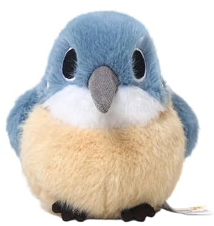 Xiyocadt Vogel Plüschtier,Pelzige Vogel-Plüschpuppe,Realistischer Vogel Stofftier, Spatz,Papagei,Plüsch Spielzeug für Kinder, Geschenke für Mädchen und Jungen (Eisvogel – 11 cm)