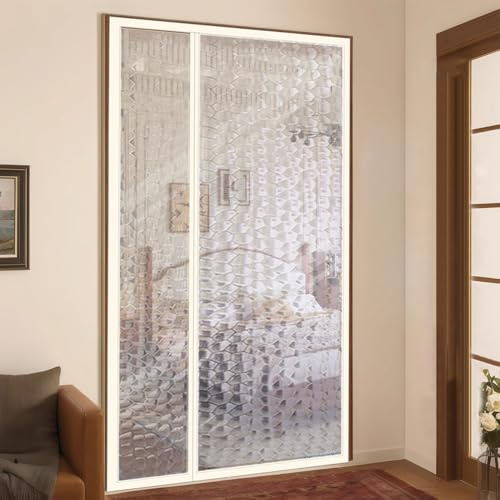 Thermique Porte Isolant Froid Magnetique,Rideau de Porte Anti Froid Imperméable Coupe-Vent Protection contre le froid pour Chambre, Cuisine, Portes d-e Balcon