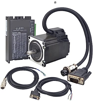 JRXFXEKW 1.2Nm Nema 23 Closed Loop Stepper Electronic Starter Servo Driver Kit Nema 23 Stepper Electronic Starter with Encoder with 2pcs 1.7m Cables