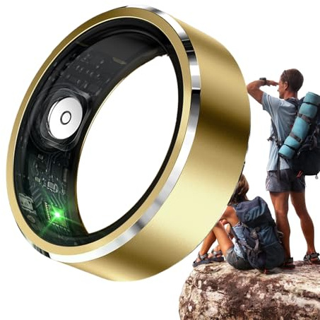 Health Ring – 35 g Wireless Sleep Monitor Device | Heart Rate Ring Activity Tracker | Smart Fitness Ringe für Hiking Übung Swimming Daily Umschalten Workout Travel Wellness Monitoring