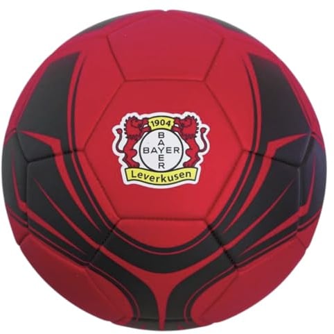 Bayer 04 Leverkusen Fußball - Metallic - rot/schwarz | Ball | Gr. 5 | B04