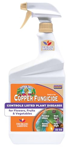 Bonide Captain Jack's Copper Fungicide, 32 oz Ready-to-Use Spray for Organic Gardening, Controls Common Diseases