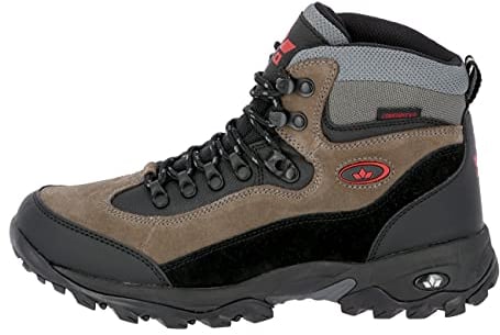 Lico Herren Milan Trekking- & Wanderstiefel, Schwarz Grau Rot, 43 EU