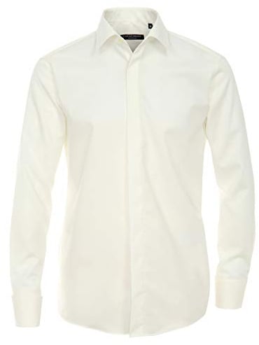 CASAMODA Businesshemden Uni Comfort Fit Champagner 45