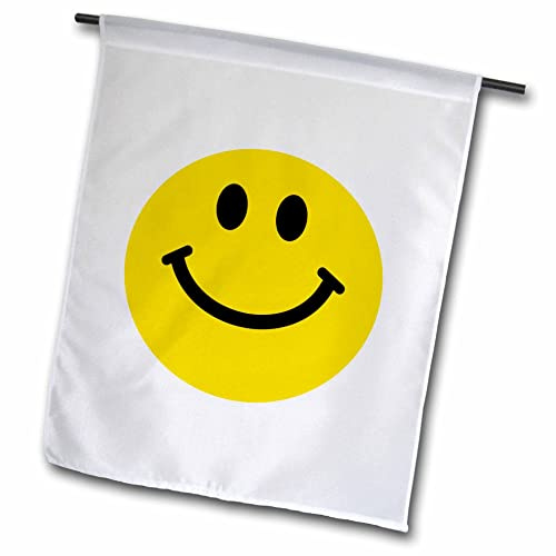 inspirationzstore Smiley, Collection – Gelb Smiley, – Cute Traditionelle Happy Smily – 1960er Hippie Style – Smiling auf weiß – Flaggen