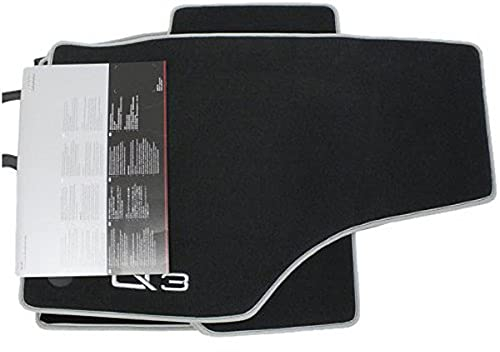 Audi 8U1061270MNO Textilfußmatte Premium Vorne/Hinten, Schwarz/Silbergrau, 4 Stück