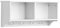 Home Source Wall Mounted Coat Rack, 4 Hook Coat Robe Hanging Unit with Storage Shelves Bathroom Hallway, White