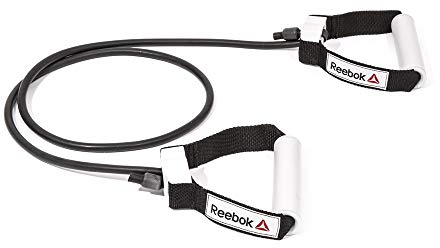 Reebok Resistance Adjustable Resistance Tube Heavy, Schwarz/Weiß, 147 cm, RSTB-16077
