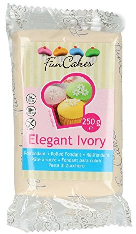 FunCakes Rollfondant Elfenbein -Elegant Ivory, 6er Pack (6 x 250 g)