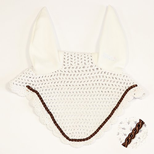 Eskadron Fliegenohren White mit Einer Kordel in Choco (0276), Größe:Warmblut