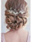 Unicra Wedding Flower Épingles À Cheveux De Mariée Coiffures Pièces De Cheveux De Mariage Accessoires de mariée (Lot de 3) (argent)