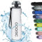 Adoric Sport Trinkflasche, [BPA Frei Tritan] 1000ML Auslaufsicher Kunststoff Wasserflasche Sport, Sportflasche Fahrrad für Camping Freien, Outdoor, Yoga, Gym