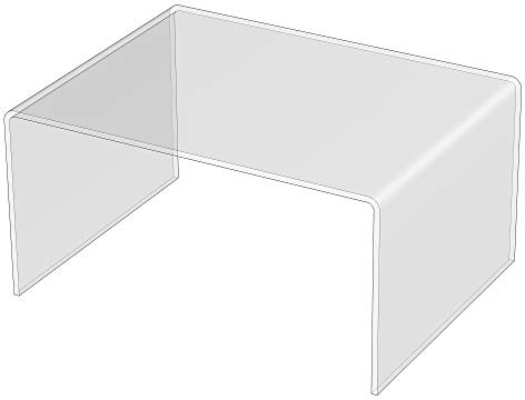 3R W Design TV Monitor Laptop Computer Stand Acrylic Riser, Printer, Audio Hi-Fi Stand Rack Hoverstand (4mm-thick-30x22.5x15, Max Load 3.38kg)