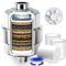 SR SUN RISE Filtre Douche Anti-Calcaire 20 Niveaux +3 Cartouche - Réduction Efficace Calcaire/Chlore/Fluorure, Amélioration Cheveux & Peau (Chromé)