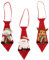 SOIMISS 3Pcs Weihnachtskrawatten Lustige Pailletten Santa Schneemann Hirsch Krawatten Neuheit Weihnachten Hängenden Ornamente für Weihnachtsferien Kostümzubehör