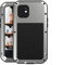 LOVE MEI for iPhone 12 Case,Outdoor Sports Military Heavy Duty Tank Metal Cover Waterproof Shockproof Dustproof Full Body Protective Case with Built in Glass Tempered Screen Protector (Silver)