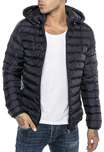 RED BRIDGE Chaqueta acolchada para Hombre Bomber de Entretiempo Lightweight Bubble Azul XL