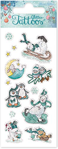 10 Glitzer-Tattoos * Winterzauber * als Geschenk oder Mitgebsel | 49048 | Tattoo Kindertattoo Kinder Geburtstag Winter Weihnachten Advent Adventskalender