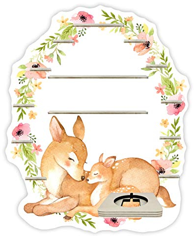 Farbklecks-Collection Musikboxregal Blumenkranz mit REH - passend für Toniebox - Regal mit Platz für Box sowie 25-30 Figuren