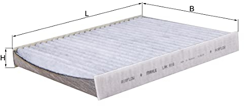 MAHLE LAK 816 Innenraumfilter Aktivkohlefilter u.a. passend für SEAT IBIZA V (KJ1/ KJG)