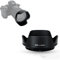 JJC Pare-Soleil HB-101 pour Objectif Nikon NIKKOR Z DX 18-140 mm f/3.5-6.3 VR sur Appareil Photo Nikon Z50 Zfc DSLR – Remplace Le Pare-Soleil d'objectif Nikon HB-101
